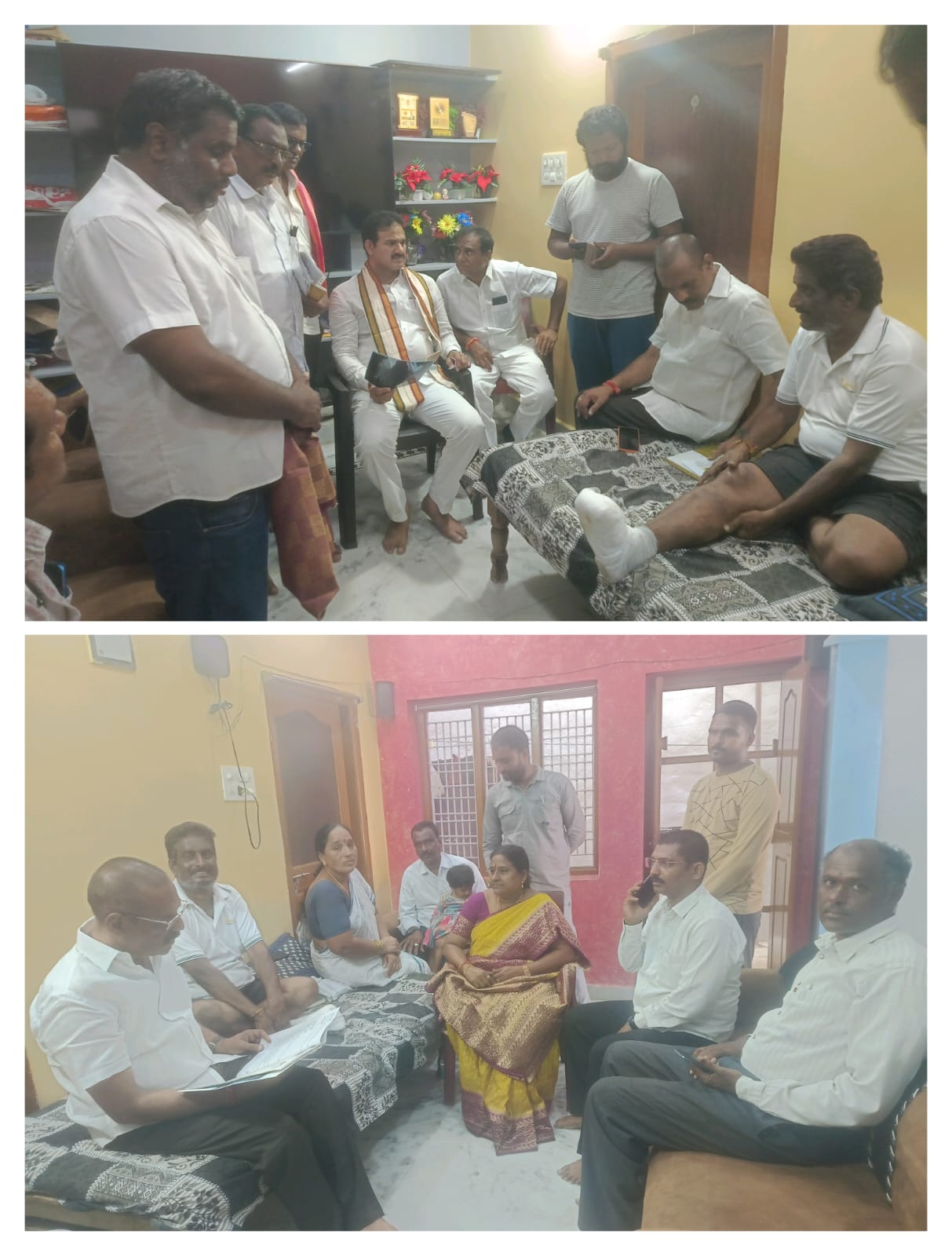 శస్త్రచికిత్స అనంతరం అచ్చ శ్రీనివాస్‌ ను పరామర్శ