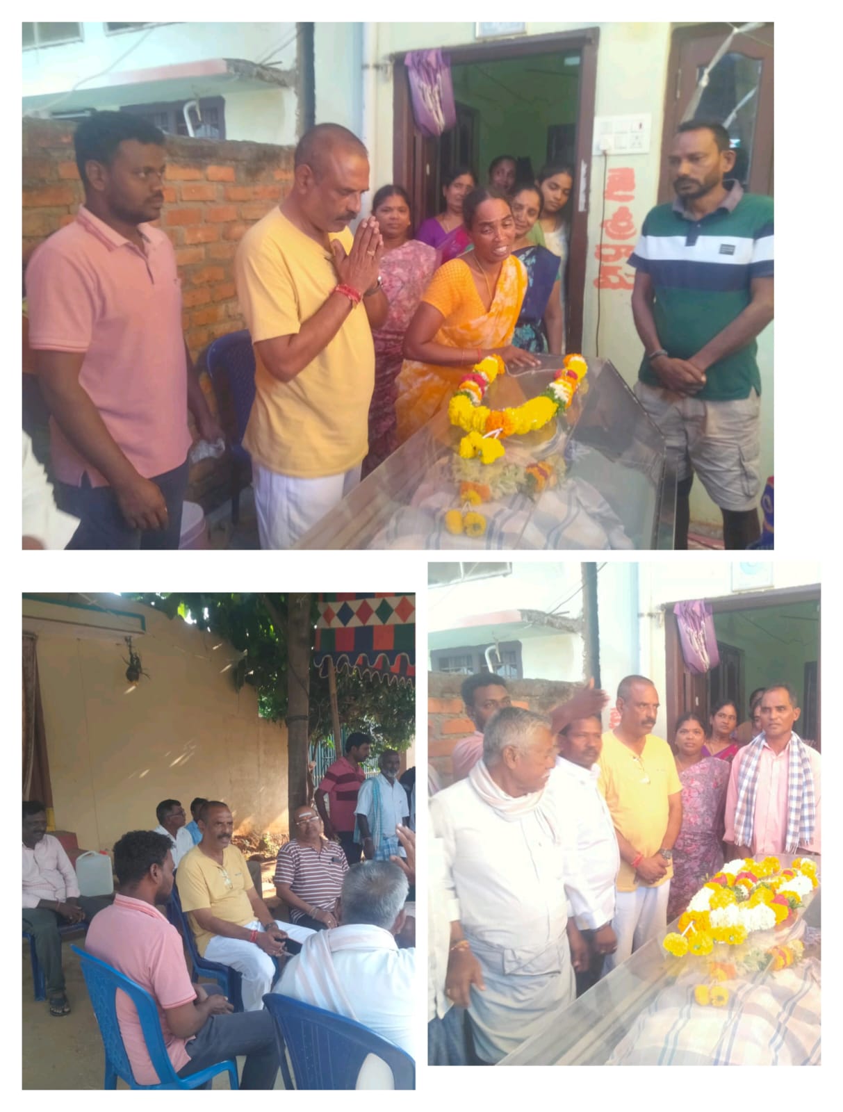 జినుక చిన్న వెంకయ్య మృతదేహానికి నివాళులర్పించిన డీసీసీ ప్రధాన కార్యదర్శి వీసారపు శ్రీపాల్ రెడ్డి జినుక చిన్న వెంకయ్య మృతదేహానికి నివాళులర్పించిన డీసీసీ ప్రధాన కార్యదర్శి వీసారపు శ్రీపాల్ రెడ్డి
